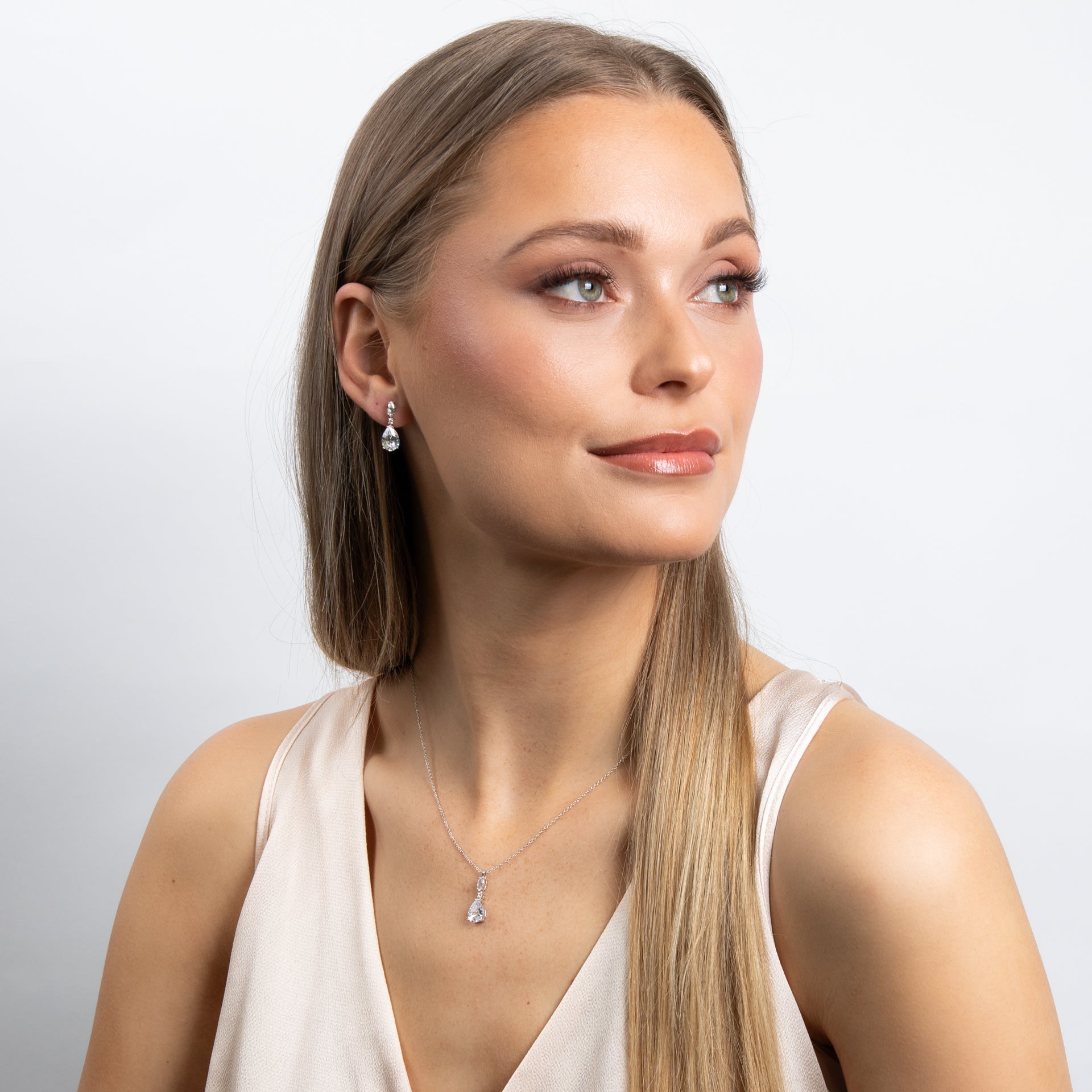 Marquise-Tropfen-Anhänger aus Silber 925