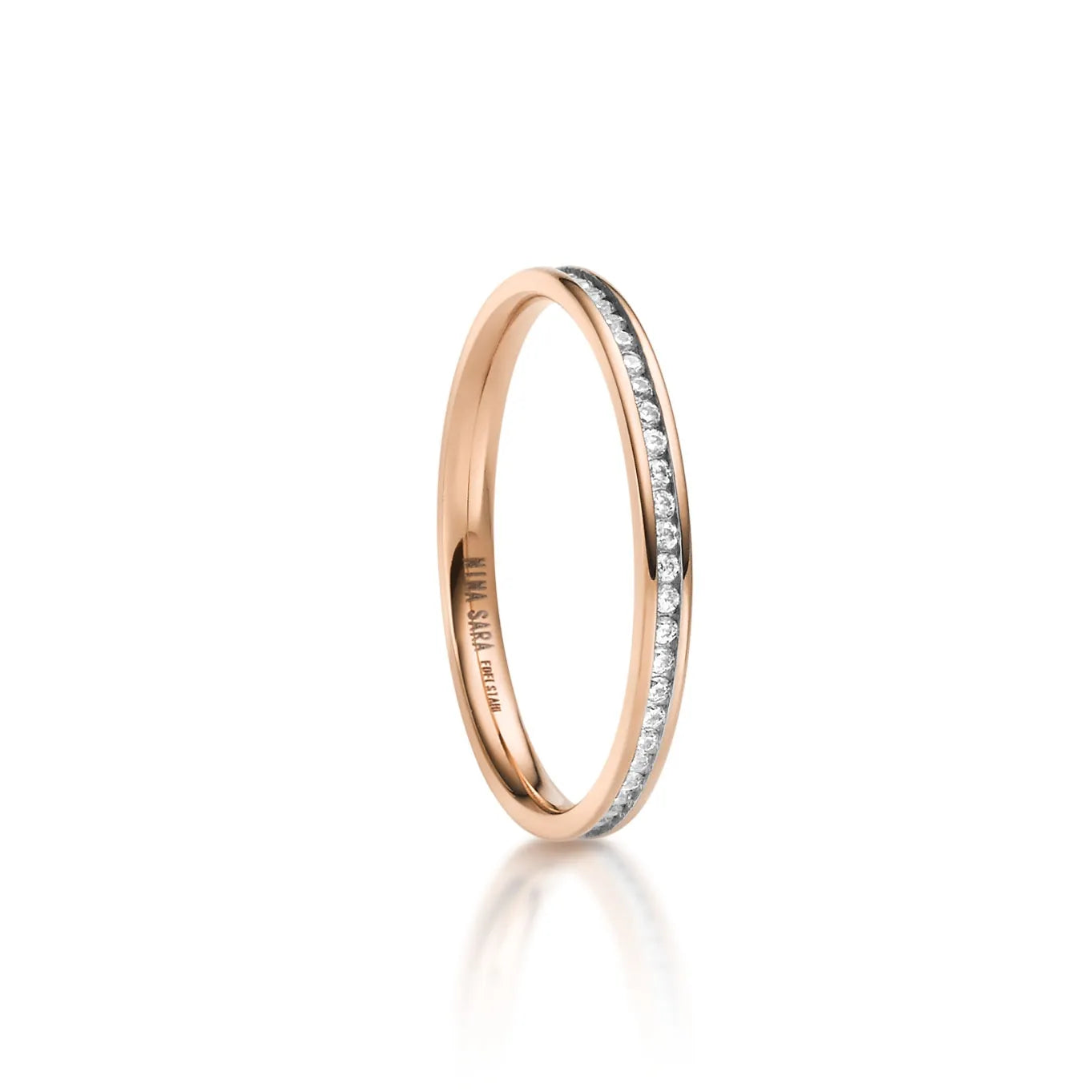 Vorsteckring Edelstahl Roségold