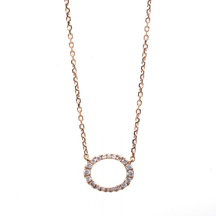 Collier 14 kt RG "Oval"
