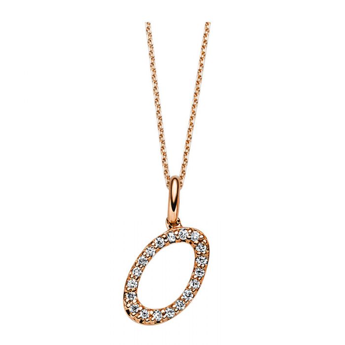 Collier 18 kt RG "O"