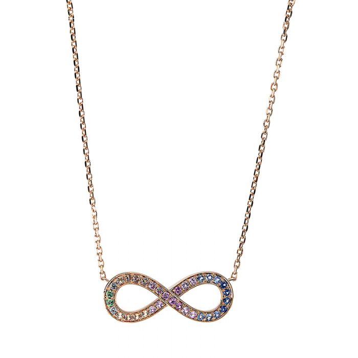 Collier 18 kt RG "Infinity"